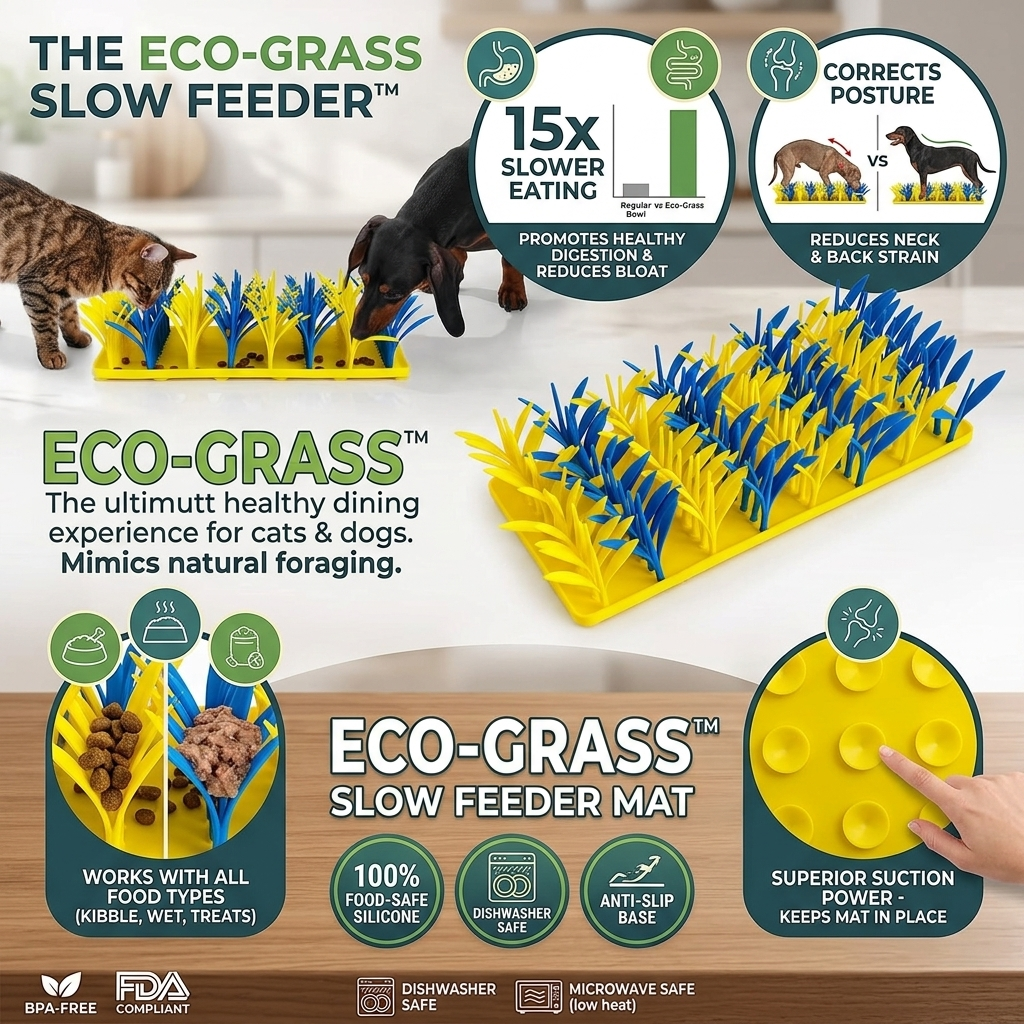 Snuffle Mat for Dogs & Cats – Silicone Slow Feeder & Activity Pad