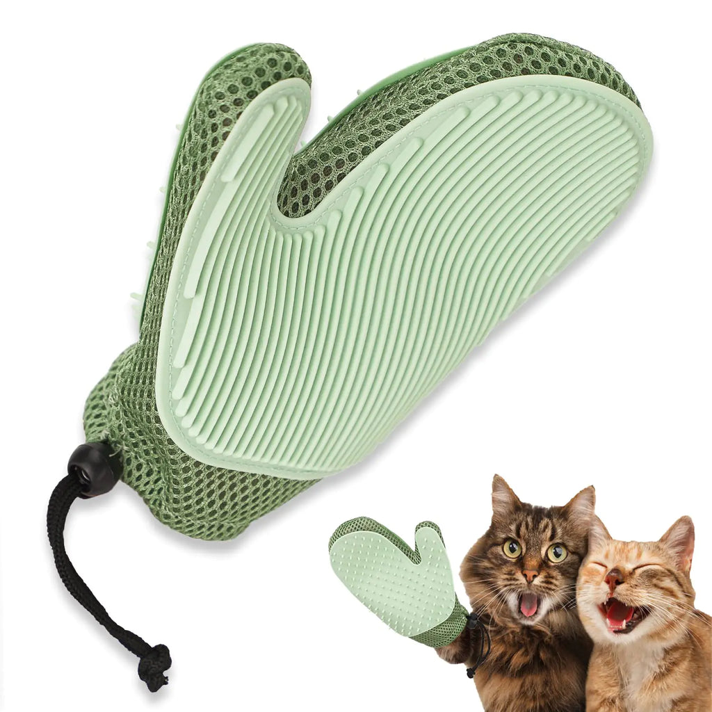 2-in-1 Pet Hair Remover Glove – Grooming & Massage Mitt for Cats & Dogs