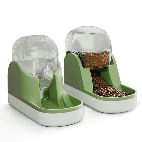 2-in-1 Pet Feeder & Waterer – Automatic Refill, No Power Needed