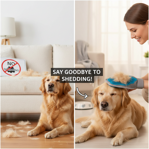 3-in-1 Cat Grooming Glove – Brush, Massage & Remove Hair